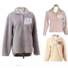 Monogrammed Fleece Sherpa Pullover (10121)